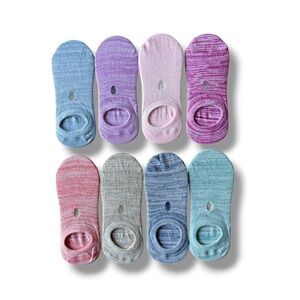 Tommy Bahama No-Show Sock Pack - Pastel Marled Colors (8 Pairs)